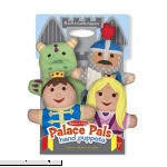 Melissa & Doug Palace Pals Hand Puppets Puppet Sets Prince Princess Knight and Dragon Soft Plush Material Set of 4 14” H x 8.5” W x 2” L Standard Packaging B00L5LDKVO